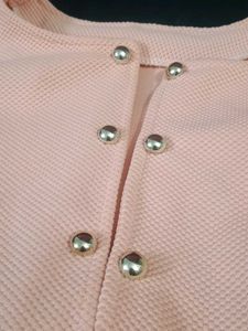 Vintage Pink Button-Up Jacket