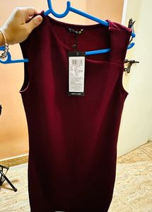 Bodycon Maroon Dress