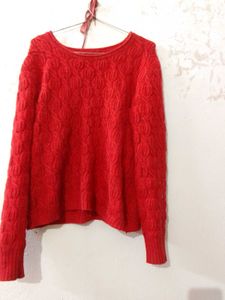 Red Woolen Stylish Top