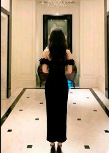 Elegant Black Off-Shoulder Dress New Year Sale ❗❗