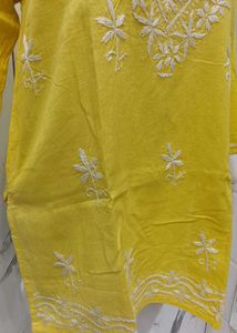 Lakhnavi Hand Embroidery Short Kurti