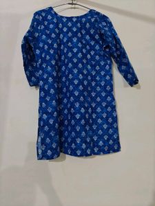 Blue Printed Kurta