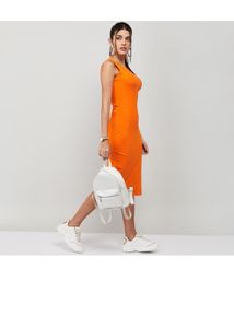 Ginger by Lifestyle Orange Bodycon Dress - New