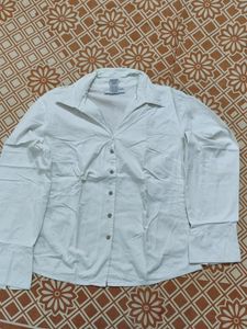White Formal Shirt For Women