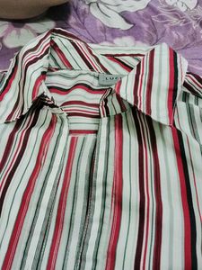Striped Button-Down Shirt