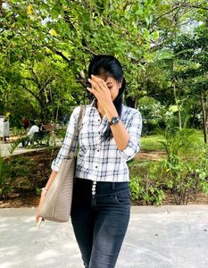 Checked Flannel Top