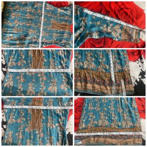 Kurta Dupatta Blue And Light Golden Sitara Set