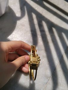 Elegant Gold Tone Rhinestone Bracelet