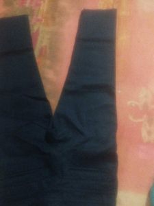 Dark Blue Straight Leg Pants