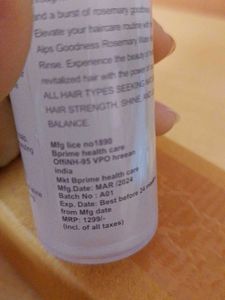 Rosemary Water For Thick Hair