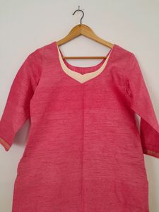 Pink Casual Kurta (Women&#39;s)