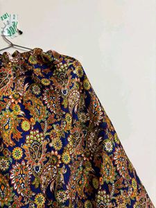 Navy Blue Kalamkari Heavy Skirt