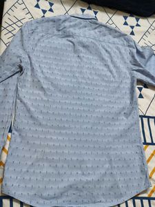 Jillstuart Men Blue Standard Fit Printed Shirt