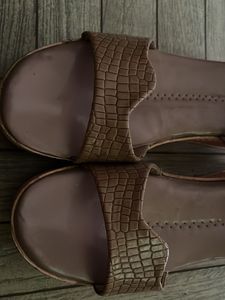 Elegant Rose Gold Wedge Sandals