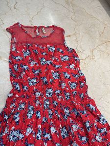 Red Floral Dress