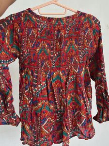 Boho Print Top