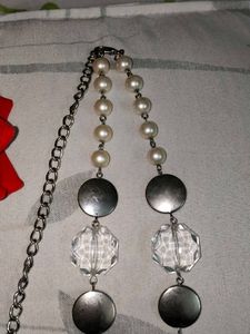 Pearl and Butterfly Necklace