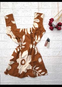 Floral Print short kurti