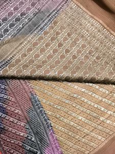 Vintage Banarasi Silk Saree All Over Jaal