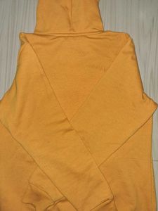 Stylish Mustard girls Hoodie with heart print