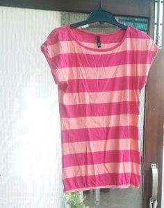 Pink Striped Tee