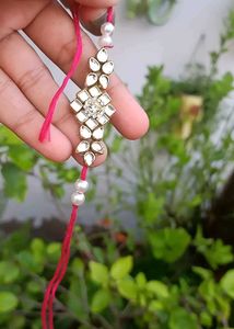 Elegant Kundan Rakhi