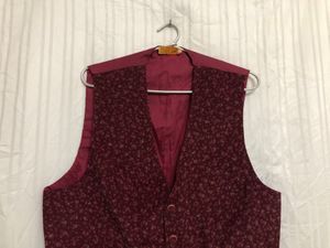 Custom &amp; Made Maroon Waistcoat
