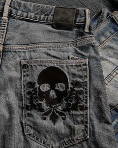 AND NOW SKULL POCKET JEANS