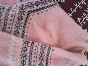 Pink Patterned Sweater