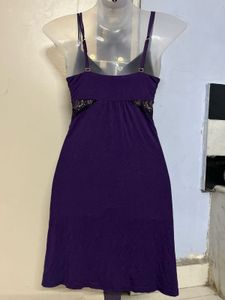 Pintrest Purple Lace Slip Dress