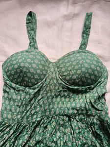 Green Dotted Sundress
