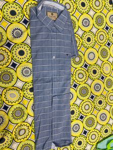Light Grey Checked Shirt