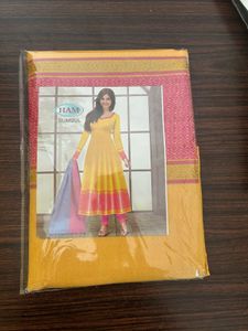Its A Churidar 3 Piece Set Which Is Unstiched