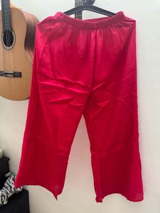 straight kurta set with plazzo