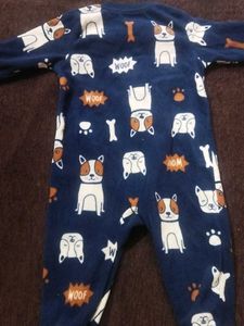 Puppy Print Cute Full-on Dress For New Born