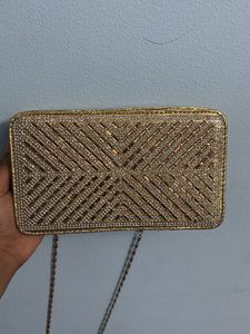 Elegant Gold Clutch