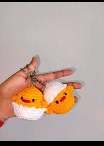 Restocked 8th Time Crochet Chick Keychain 🐣