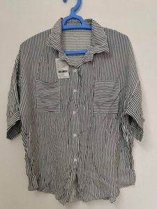 Striped Button-Down Shirt
