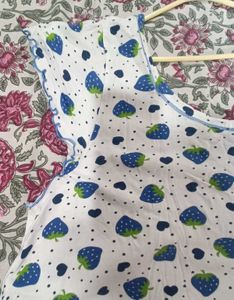 Strawberry Print Night Dress