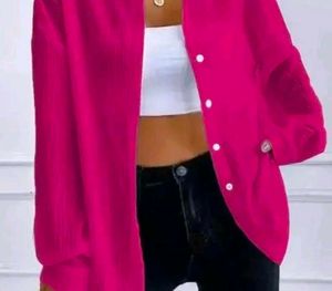 Pink Button-Up Top