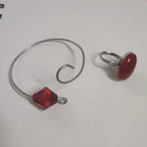 Goth Bracelet And Ring 🥀🕸️