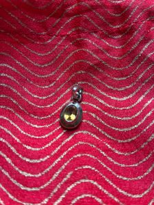 Amrapali Silver yellow Sapphire Pendant