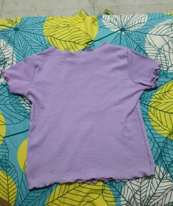 Ribbed Lavender Women's T-shirt