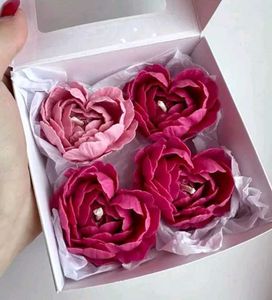 Heart Flower Candles (Set of 4)