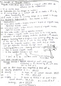 Physics Class 12 Handwritten NCERT Notes (IIT JEE)