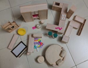 Handmade Wooden Dollhouse Furniture