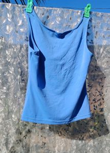 Blue Sleeveless Top