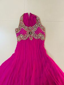Y2k pink anarkali