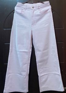 Pink Wide Twill Trouser