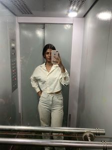 White Crop Shirt👀😍